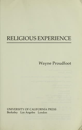 Religious Experience