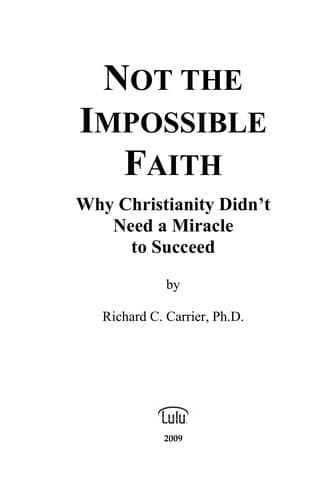 Not the Impossible Faith