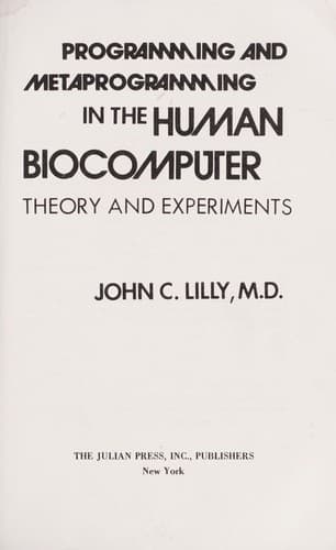 Programming and Metaprogramming in the Human Biocomputer