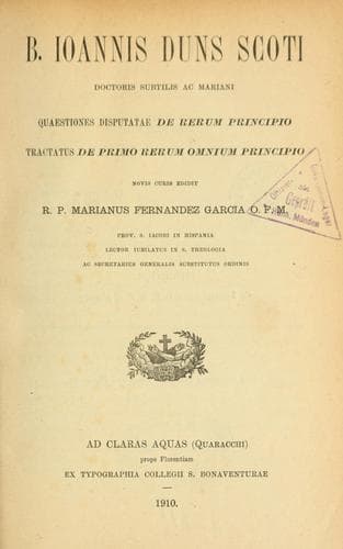 De Primo Principio