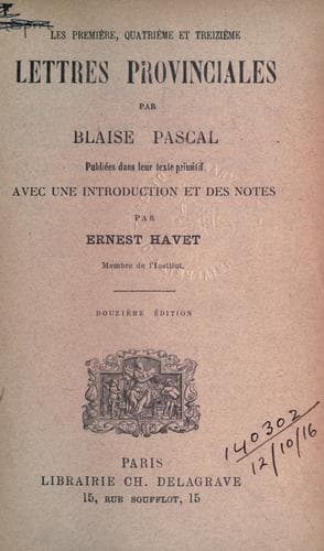 Lettres provinciales