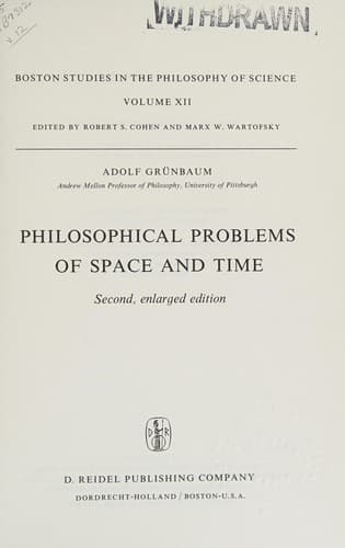 Philosophical Problems of Space and Time