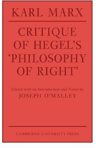 Critique of Hegel's Philosophy of Right