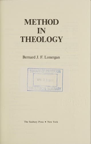 Method in Theology