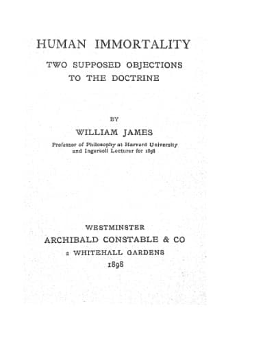 Human Immortality: Two Supposed Objections to the Doctrine