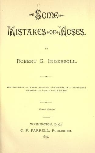 Some Mistakes of Moses