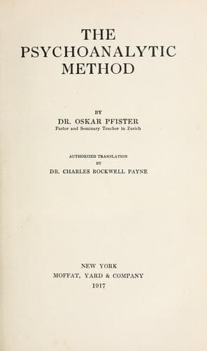 The Psychoanalytic Method