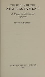 The Canon of the New Testament