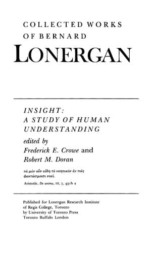 The Triune God.. Doctrines (Collected Works of Bernard Lonergan)