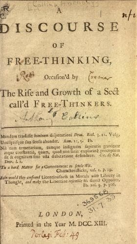 A Discourse of Free-Thinking