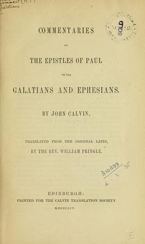 Commentaries on the Epistles of Paul
