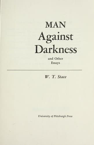 Man Against Darkness, and Other Essays