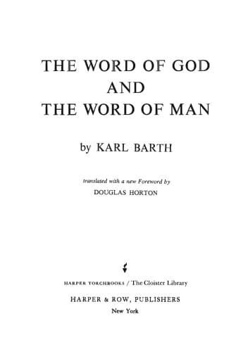 The Word of God and the Word of Man