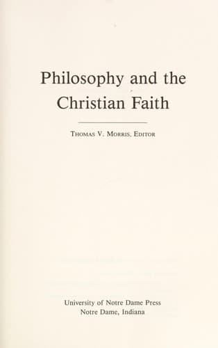 Philosophy and the Christian Faith