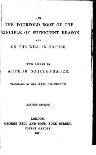 On the Fourfold Root of the Principle of Sufficient Reason